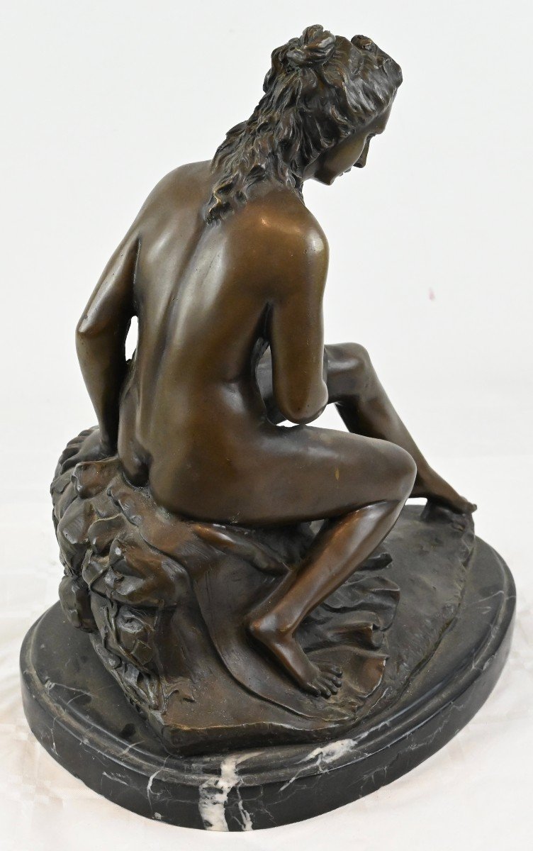 Pasquale Sgandurra - Figure Of A Woman In Bronze - Italy Early 20th Century-photo-5